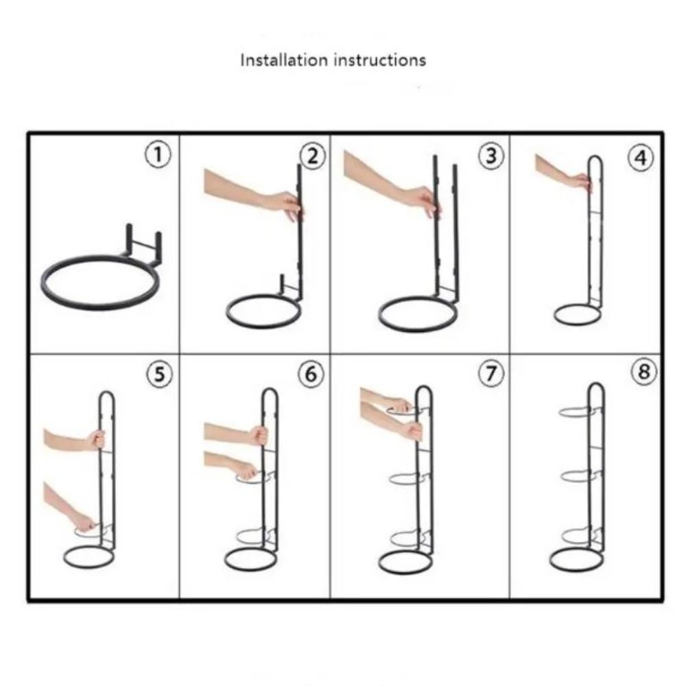 Space Saving Ball Storage Holder Durable Basketball Holder New Basket Placed Rack