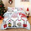 Набор постельного белья «Рождественский олень и снеговик» из 3 предметов включает 1 пододеяльник и 2 наволочки. Мягкий и приятный к коже.