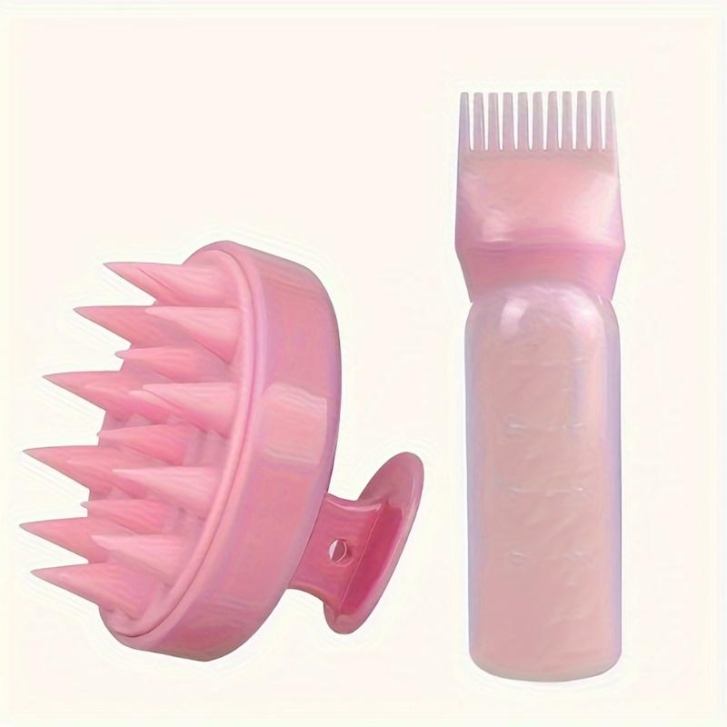 Силиконовая расческа для волос с расческой для корней, набор бутылочек-аппликаторов, аппликатор масла для волос, щетка для шампуня, салонные инструменты для укладки волос