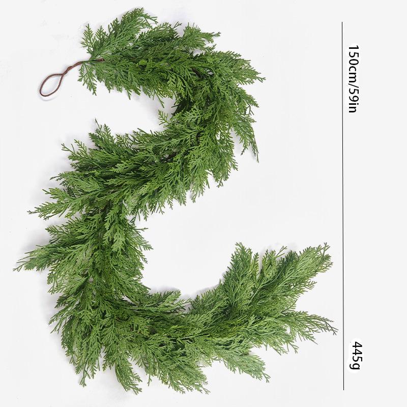 Artificial Cedar & Cypress Christmas Greenery for Home, Fireplace, or Garden Decor