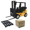 Kids Alloy Engineering Vehicle Toy Pull Back Die Casting Mini Construction Forklift Toy