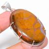 Maligano Jasper Handmade 925 Sterling Silver Jewelry Pendant 2.17" U1e74