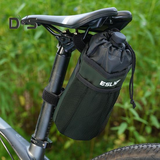 Сумка для бутылки с водой для велосипеда, регулируемая, с завязками, водонепроницаемая, термо, сумка для хранения бутылки для горного велосипеда, аксессуары для велосипеда