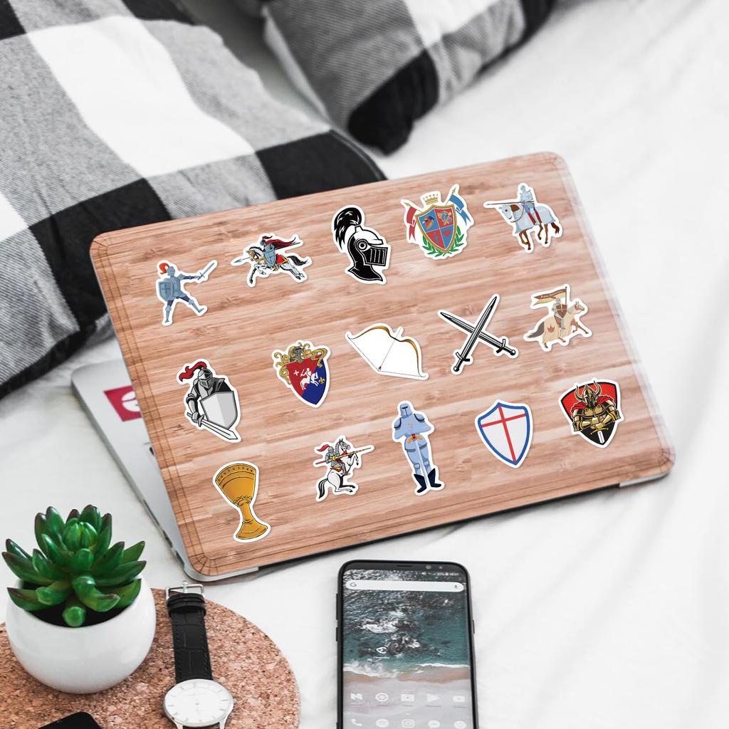 60 Медиевал Рыцарь Граффити Наклеек Украсьте Гитарный Ноутбук Чемодан DIY Водонепроницаемые Наклейки