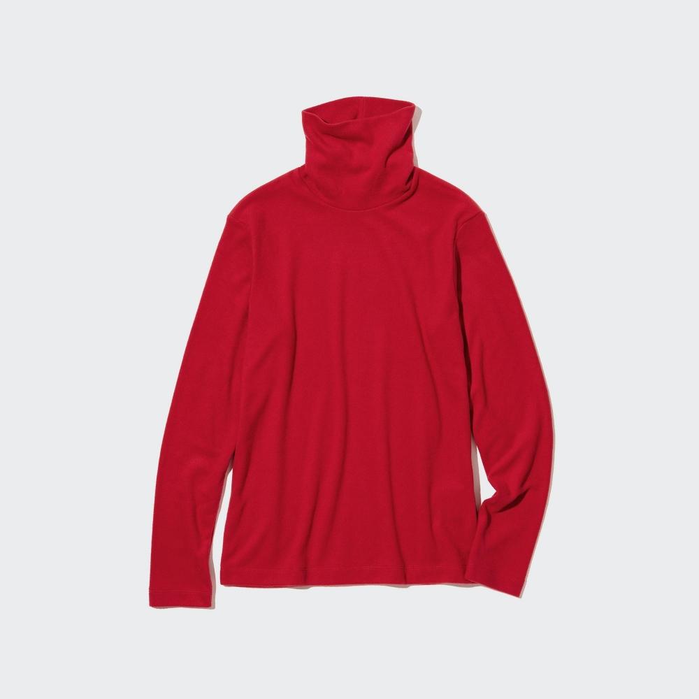 Uniqlo Футболка-водолазка с длинным рукавом из флиса Japan HeaTTech 