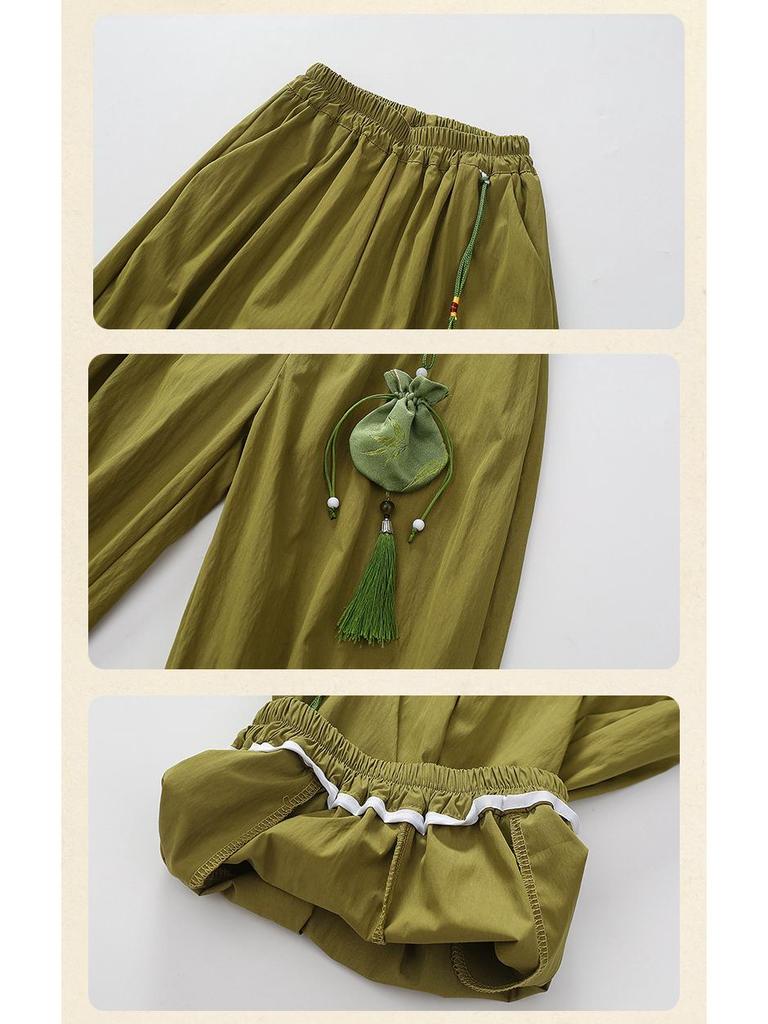 Комплект детского ханьфу танского костюма с длинным рукавом для мальчиков - Детский костюм в китайском стиле для Праздника середины осени