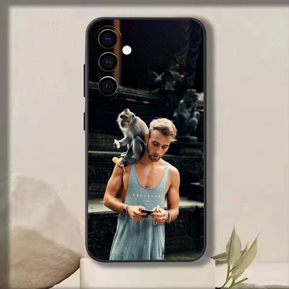 Sam Kolder Чехол для телефона для Samsung Galaxy A73, A72, A71, A70, A53, A52, A51, Другие Мягкий черный чехол