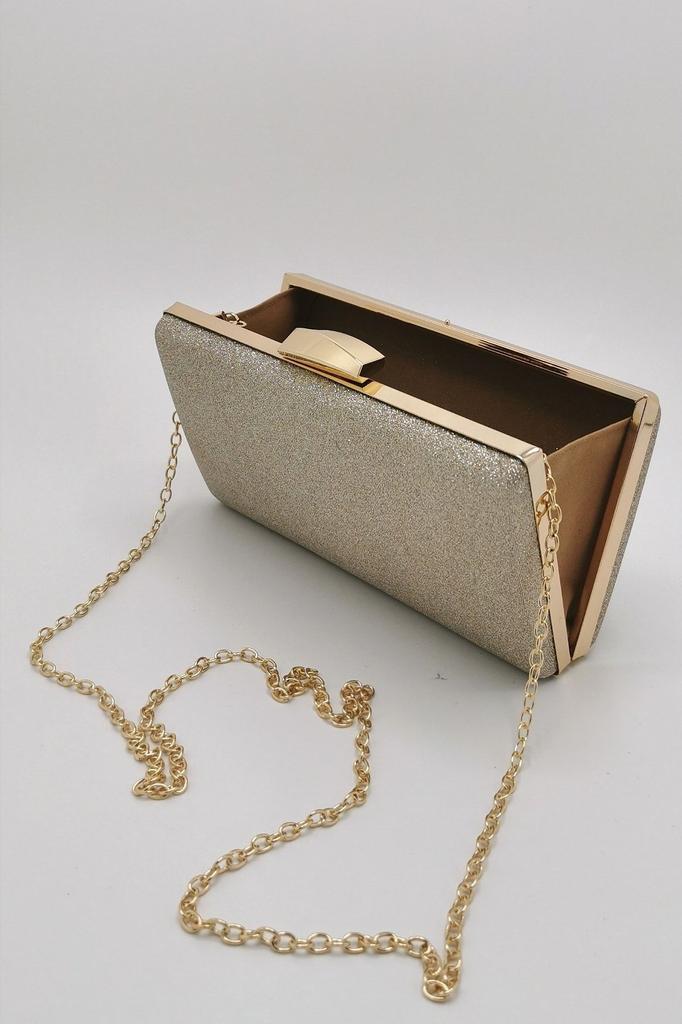 Women's Stylish and Useful Evening Dress Bag Powder Fabric Faux Leather Evening Dress Bag