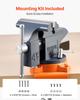 Bench Vise, 4.5 Inch, Portable Workbench Vice with 270° Swivel Base, Quick Release Rotating Bench Clamp, Cast Iron Construction, for Woodworking,