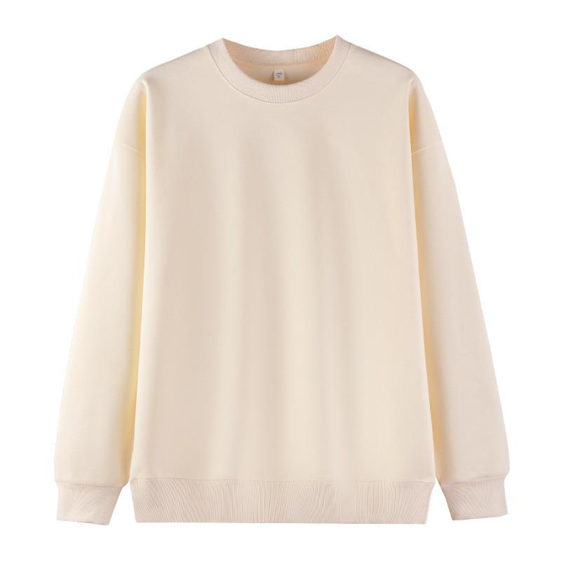 Unisex Oversized Crewneck Sweatshirt Plain Solid Color Long Sleeve Blank Base Printing Fall Casual Wear