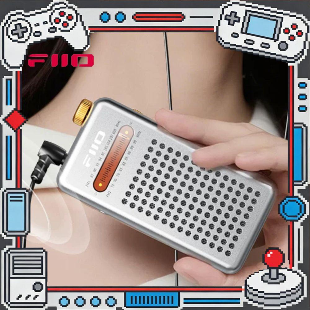 New FiiO RR13 FM Radio Wireless Bluetooth Retro Portable Audio Retro Player Speaker Earphone Dual Output Detachable Antenna Gift