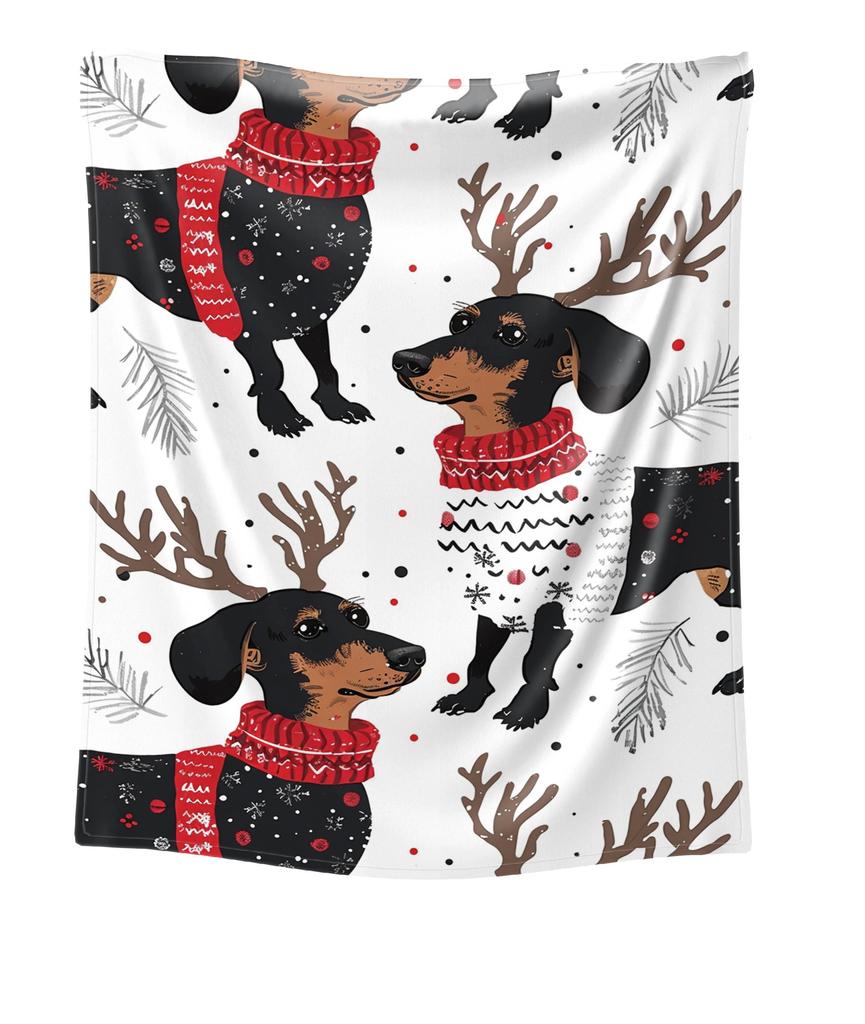 Рождественский восторг таксы Праздничный дизайн с собакой-оленем Мягкий Удобный Новогоднее украшение для дома Подарок