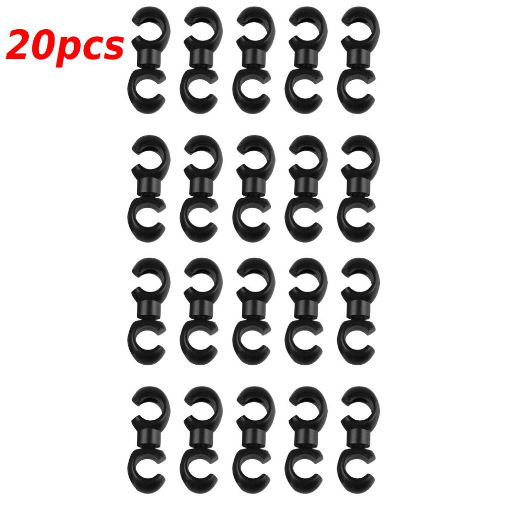 10/20pcs Bicycle MTB Brake Cable S Style Clips Rotating Buckle Hose Guide Bike Cross Line Hook Tidy Clip Ring Clasp Cycling