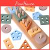 Shape Geometric Wooden Educational Building Blocks Kids Toys With Morandi Colors