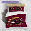 Brisbane Broncos Printed 3PCS Bedding Set Soft Breathable Duvet Cover Pillowcases Set Washable Bedroom Decor Home Gift