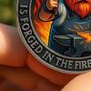 Gnome Forging Steel Coin Dumpster Flame Challenge Coin Alloy Collectible Funny Gnome Coin Gift for Coin Collectors
