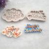 Beautiful Happy Birthday Shape Lace Cake Mold Cake Decor Pendant Jewelry Tools