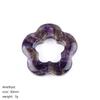 30mm Five-Petal Flower Crystal Pendant Polished Eco-Friendly Antique DIY Wedding Necklace Earrings Hollow Plum Blossom Jewelry