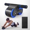Roller Wheel, Automatic Rebound Abdominal Wheel for Exercise Fitness, Abdominal Exerciser with Knee Mat, Perfect Home Gym Equipment for Men Women