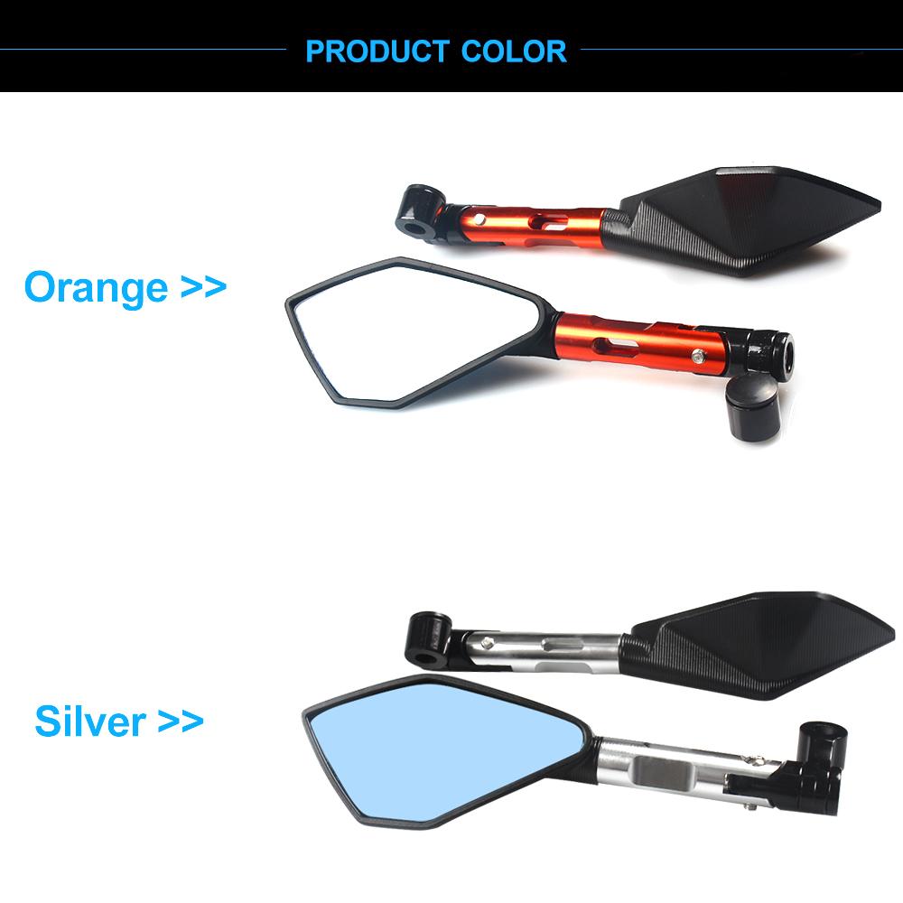 Универсальное зеркало заднего вида для мотоцикла «Ястребиный глаз», 8 мм 10 мм, боковые зеркала на руле для мотоцикла, скутера, велосипеда, электронного велосипеда, синего цвета