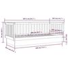 VidaXL Daybed Honey Brown 100x200 Cm Solid Pine Wood821572
