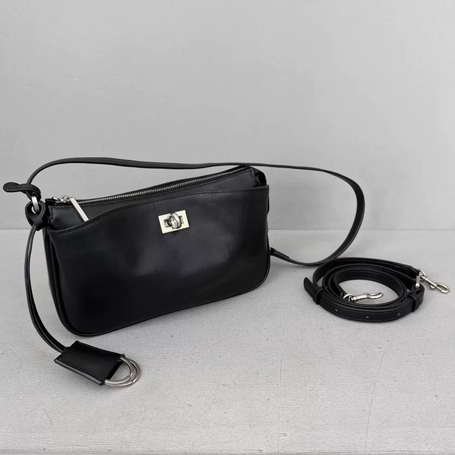 Высококачественная женская сумка-кроссбоди хобо из натуральной кожи 2025