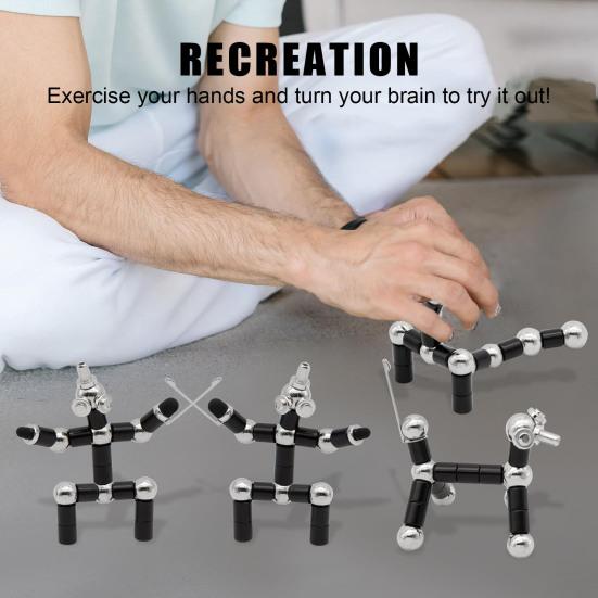 Магнитная ручка для декомпрессии, металлическая игрушка для письма, снятие стресса, многофункциональная деформируемая ручка для письма, детская игрушка