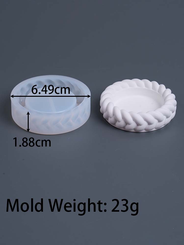 Силиконовая форма для свечей в виде плетеной композиции, круглый горшок для суккулентов, глиняные формы, коробка для хранения из гипсовой смолы, материалы для рукоделия.