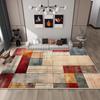 Grid Pattern Post-modern Living Room Rugs Antiskid Large Carpet 140x200 Home Decoration Luxury Absorbent Entrance Floor Mats IG