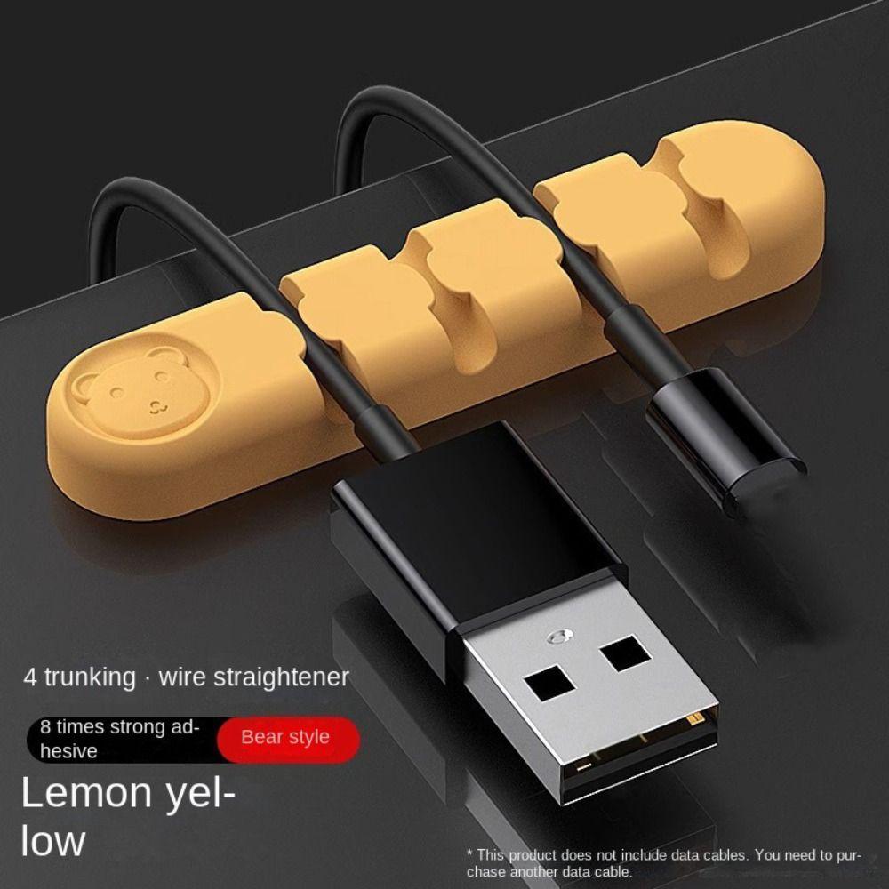 Self-adhesive Adhesive Cable Holder Clips Multi-function Wire Winder Desk Organizer Holder