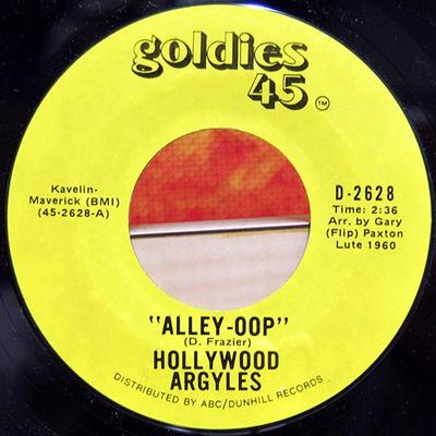 7-дюймовая пластинка HOLLYWOOD ARGYLES - Alley-oop / Sho' Know A Lot About L MCA 1974 США Рок Б/у