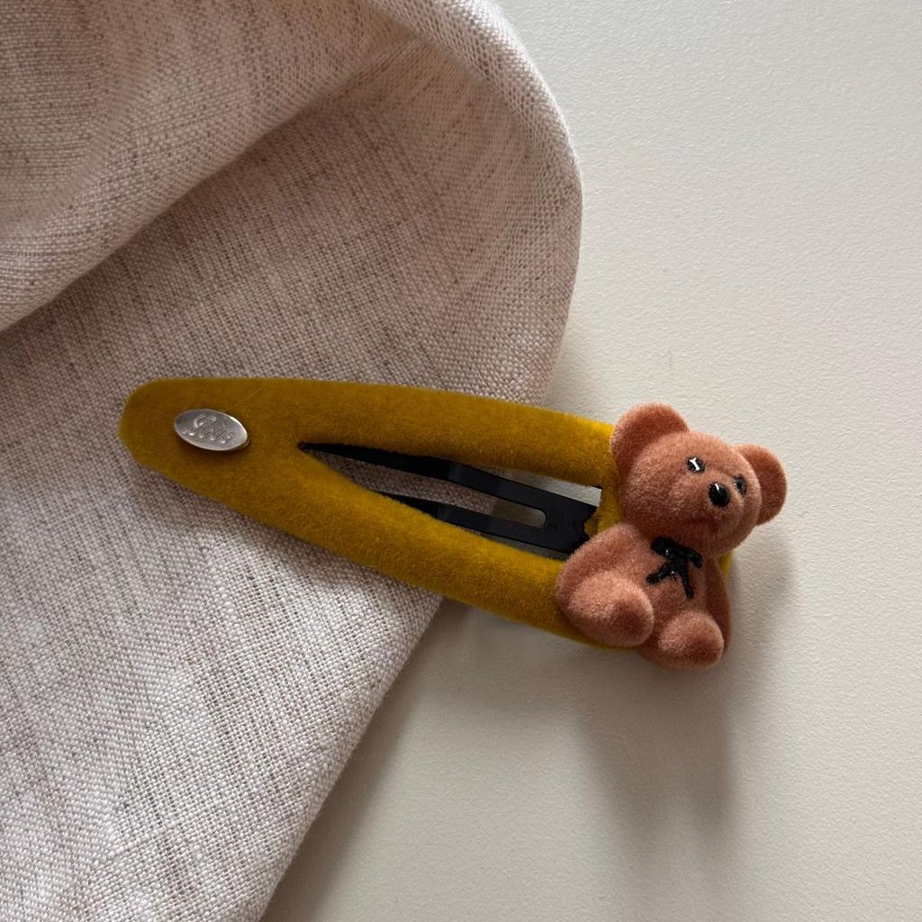 Корейские милые мультяшные 3D плюшевые заколки для волос в виде медведя для девочки, мультяшные мягкие заколки-клипсы, BB и новые аксессуары для волос