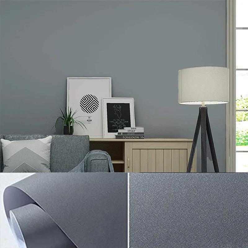 ПВХ Водонепроницаемые Матовые Обои Темно-зеленые Виниловые Самоклеящиеся Наклейки для Стен Мебели Гостиной Контактная Бумага Домашний Декор