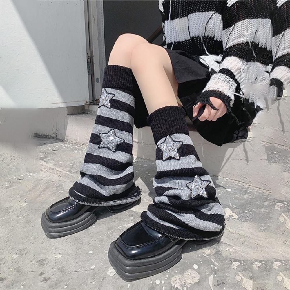 Winter Warm Thigh High Stockings Warm Thigh Women Long Socks Knitted Boot Stockings Lolita JK