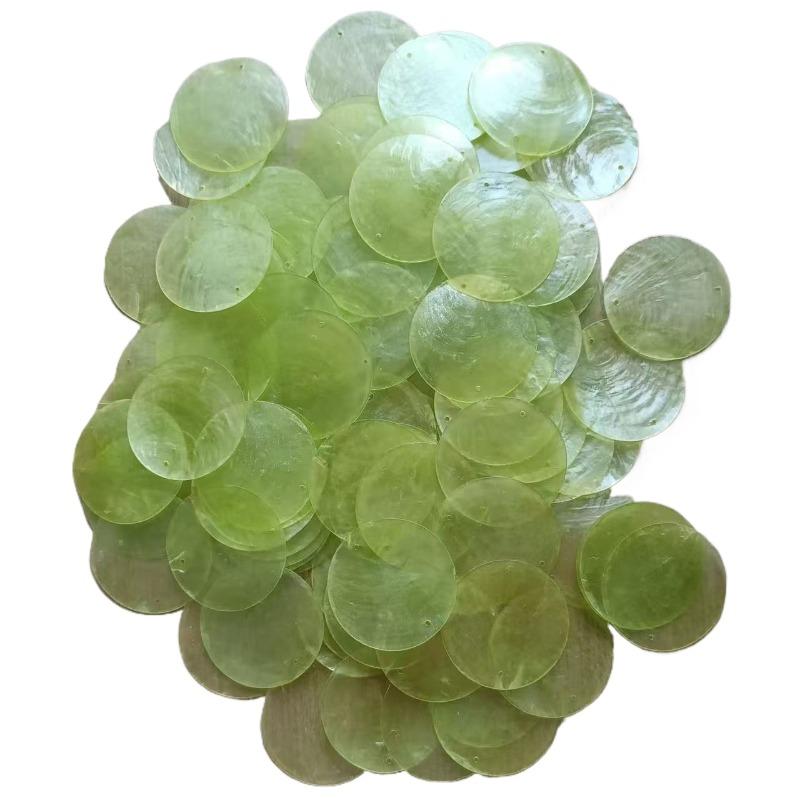 5 см DIY Белый Капиз Ракушка с двумя отверстиями Морская ракушка Массовые ракушки Капиз для декора DIY Музыка ветра и поделки Ювелирные аксессуары