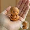 Wood Carving Snake Ornaments Mini Figure Desktop Decoration New Wooden New Year Decoration