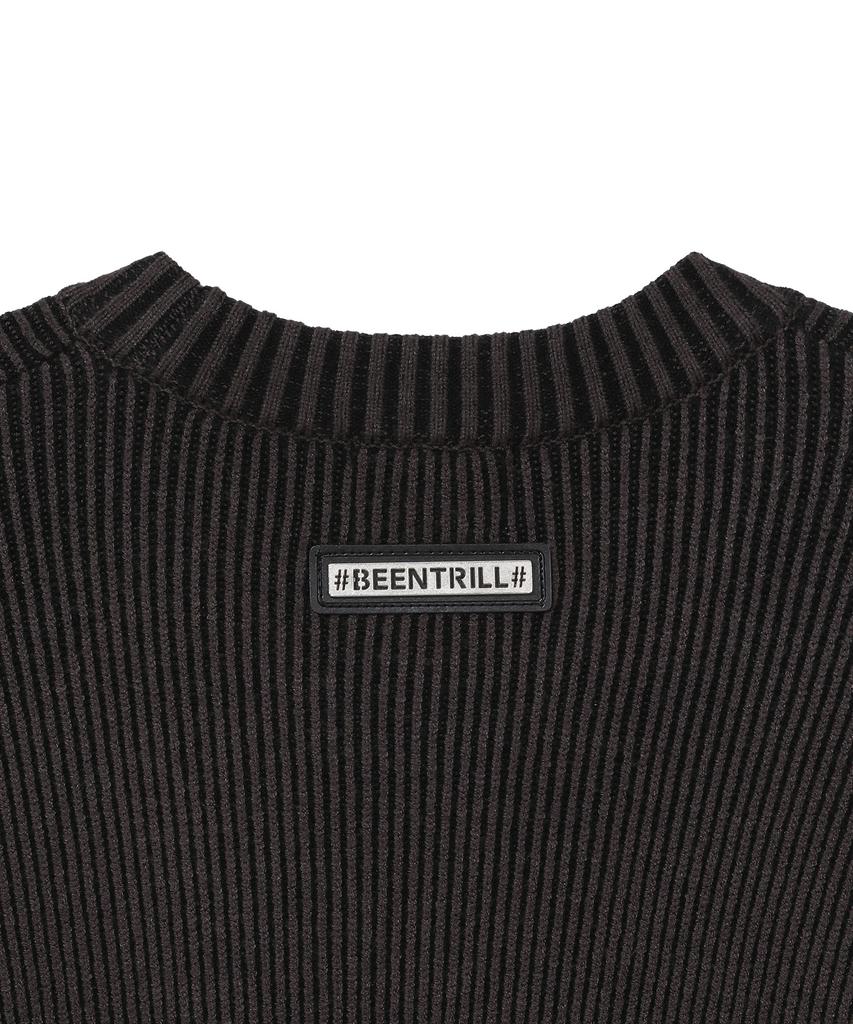 BEENTRILL Хэштег Базовый двухцветный трикотаж (Древесный уголь)