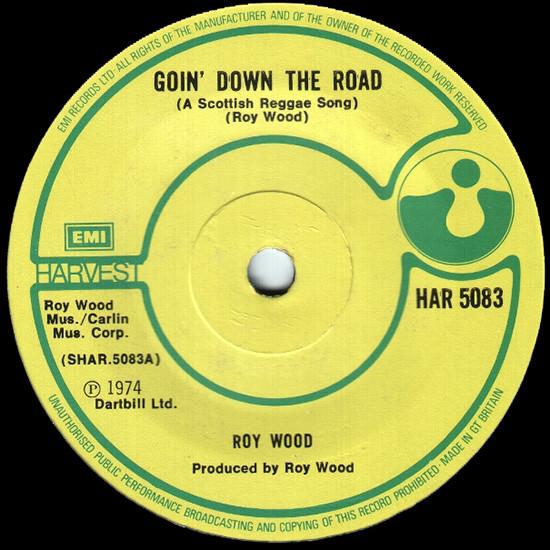 7-дюймовая пластинка ROY WOOD Goin Down The Road A Scottish Reg HAR5083 Harvest 1974 UK Rock Б/у