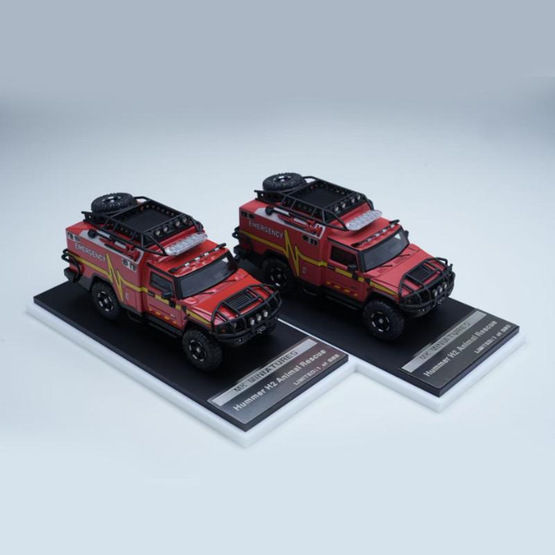 МК и ГОК 1:Масштаб 1:64 Пожарная служба Скорая помощь Имитация Сплав Игрушечная модель автомобиля Классический Коллекционный Подарок Сувенир