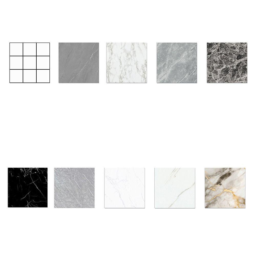 Влагостойкие самоклеящиеся плитки, наклейки на пол, 3D-наклейки на стены, мрамор для ванной комнаты