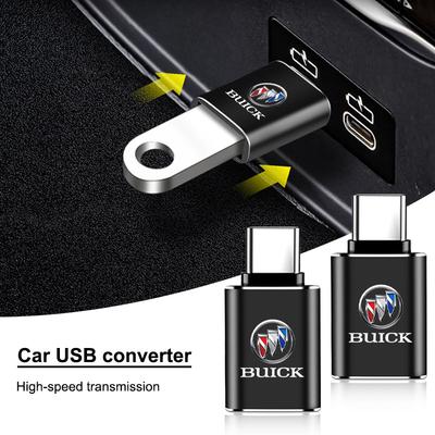 1 шт. Автомобильный зарядный адаптер Конвертер Type-C в USB Автоаксессуары для Buick Regal GS GL6 GL8 Avenir Lacrosse Riviera Envision Lesabre Velite