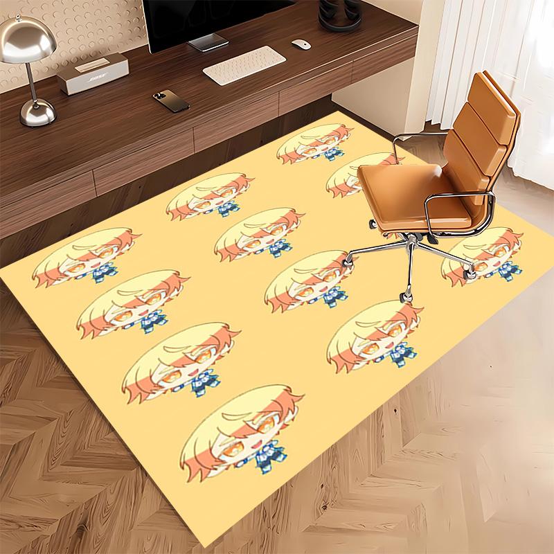 1pc Tenma Tsukasa Print Area Rug - Soft, Washable Non-Slip Indoor Mat, Living Room, Home Office Decorative Rug,Office Decorative