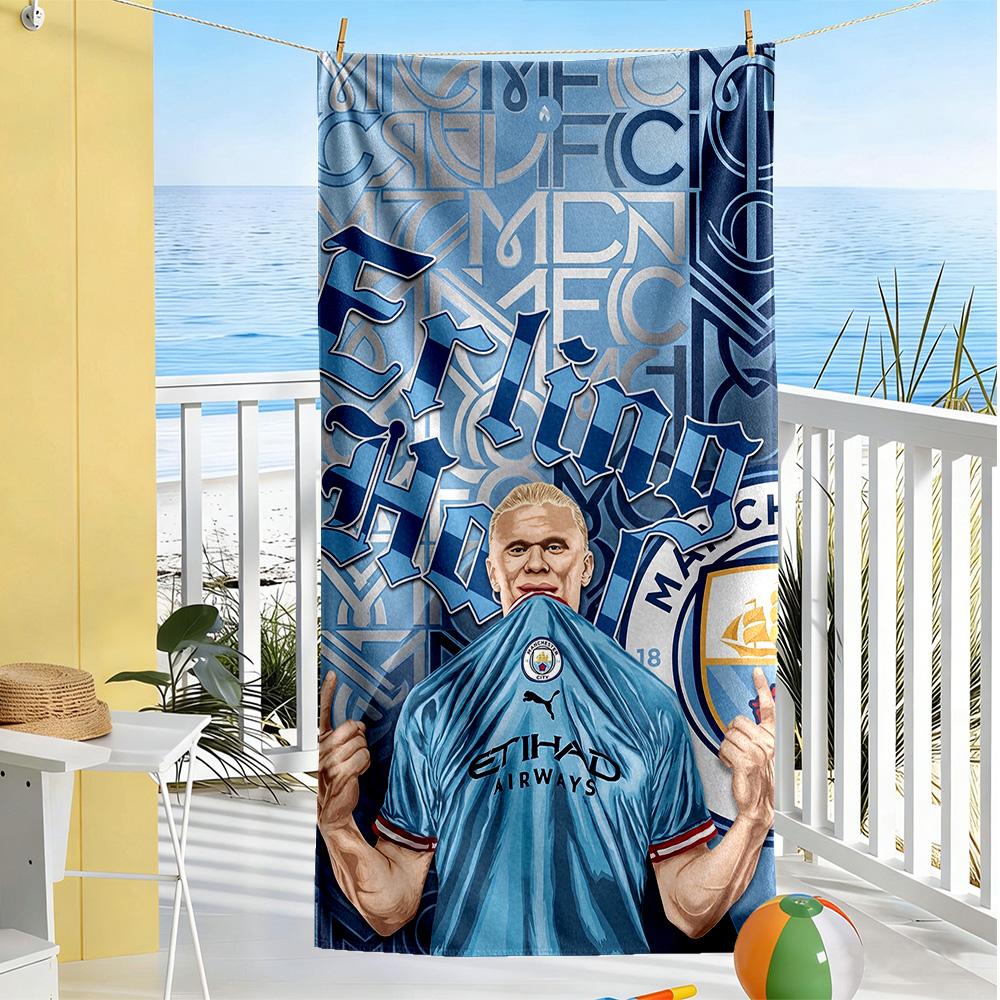 Haaland Beach Towel High Absorbency & Quick-Dry Comfortable Lightweight Suitable for Sports, Travel, Swimming, Yoga, Bathroom, Beach, And Pool