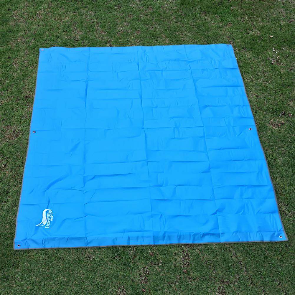 Tent Floor Mat Tarpaulin Waterproof Ultralight Beach Camping Bag Tent Mat Foldable Picnic Blanket Beach Mat for Camping Hiking