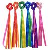 6Pcs Multicolor Wrist Streamers Multi-purpose Rainbow Dance Ribbons  Dance Party