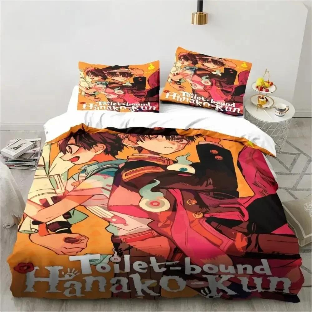 Модный аниме постельный комплект Hanako-Kun из туалета 3D-печать Пододеяльники Наволочки Одеяло Постельное белье Постельное белье Постельное белье