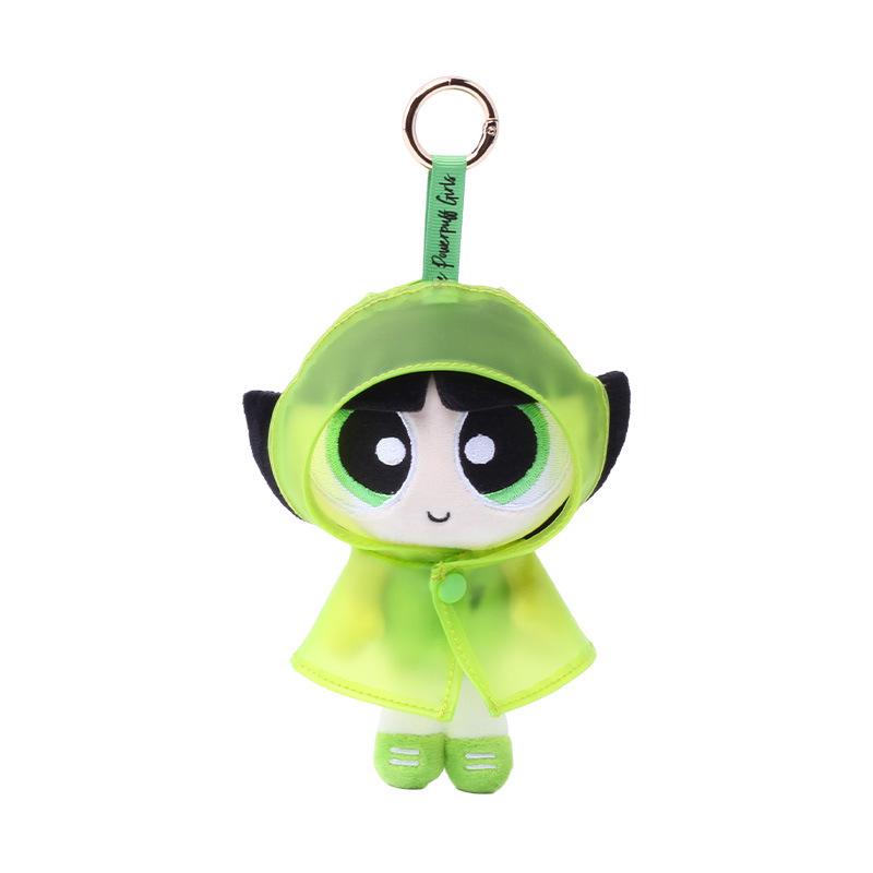 Powerpuff Girls Plush Keychain - Cute Cartoon Bubbles Pendant Birthday Gift