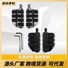Universal Chrome Black Metal Front Foot Pegs Harley Davidson Sportster 883 Cruiser Custom Retro Motorcycle