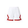 Color Block Printed Logo Double Layer Mesh Straight Leg Shorts Women Shorts White DO5032-100
