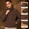 Padded clothes women's new thermal padded clothes stand-up collar padded jackets thickened bread clothes jackets women's autumn solid color padded cl